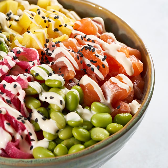 Poke bowl de salmón